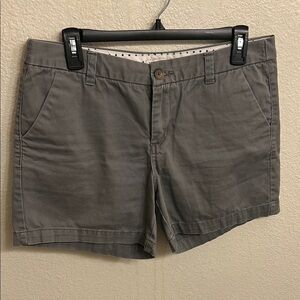 Merona Women's Gray Casual Shorts Front Pockets Size 8